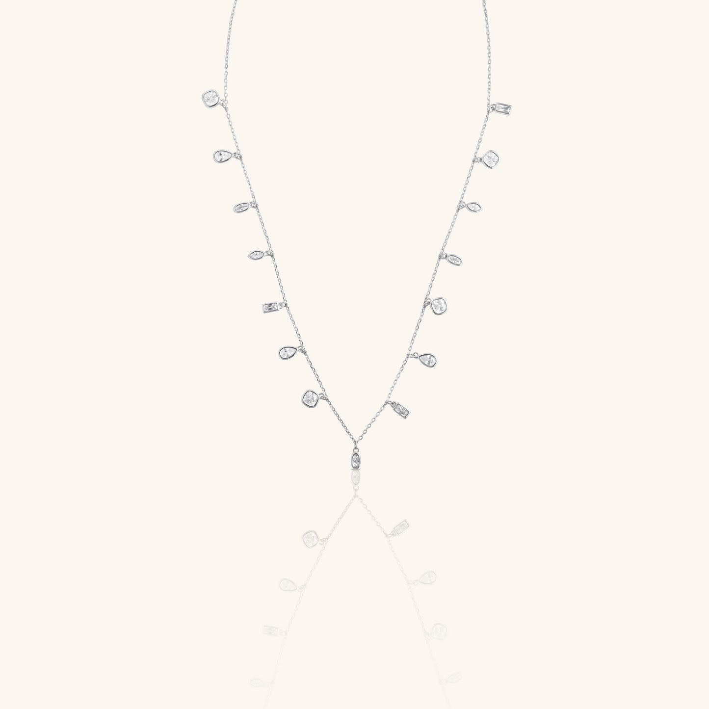 Mix Diamond Charms Hanging Chain