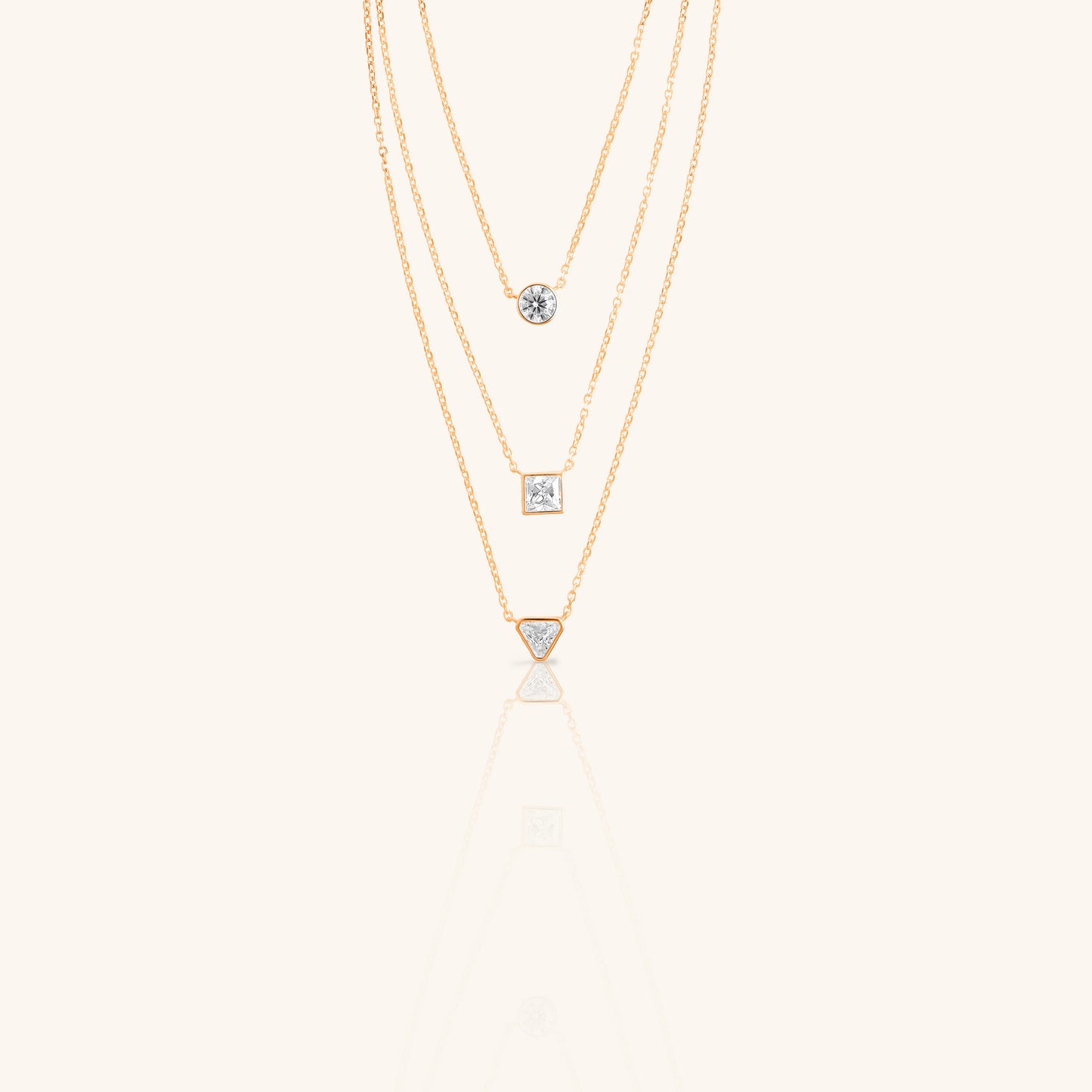 Three Diamond Stack Chain
