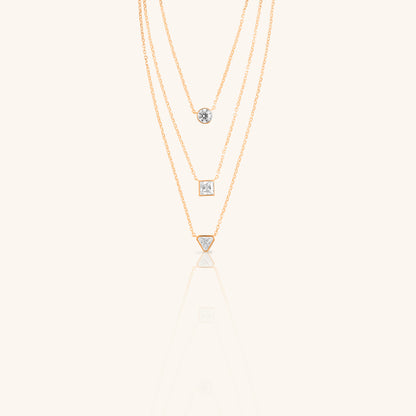 Three Diamond Stack Chain