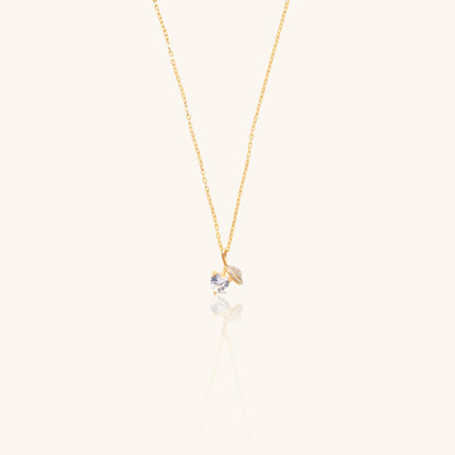 Leaf and Heart Chain Pendant