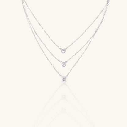 Round Diamond Stack Chain