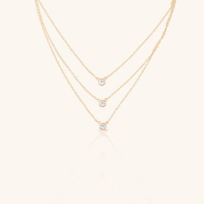 Round Diamond Stack Chain