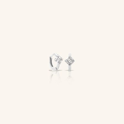 Square Diamond Huggies