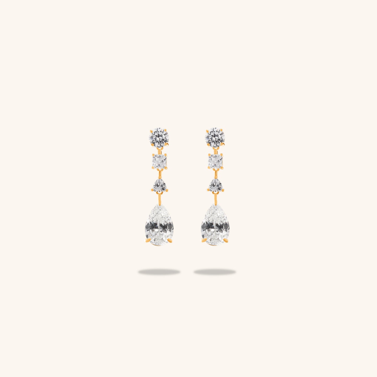 Pear Mix Drop Earring