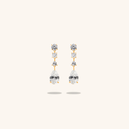 Pear Mix Drop Earring