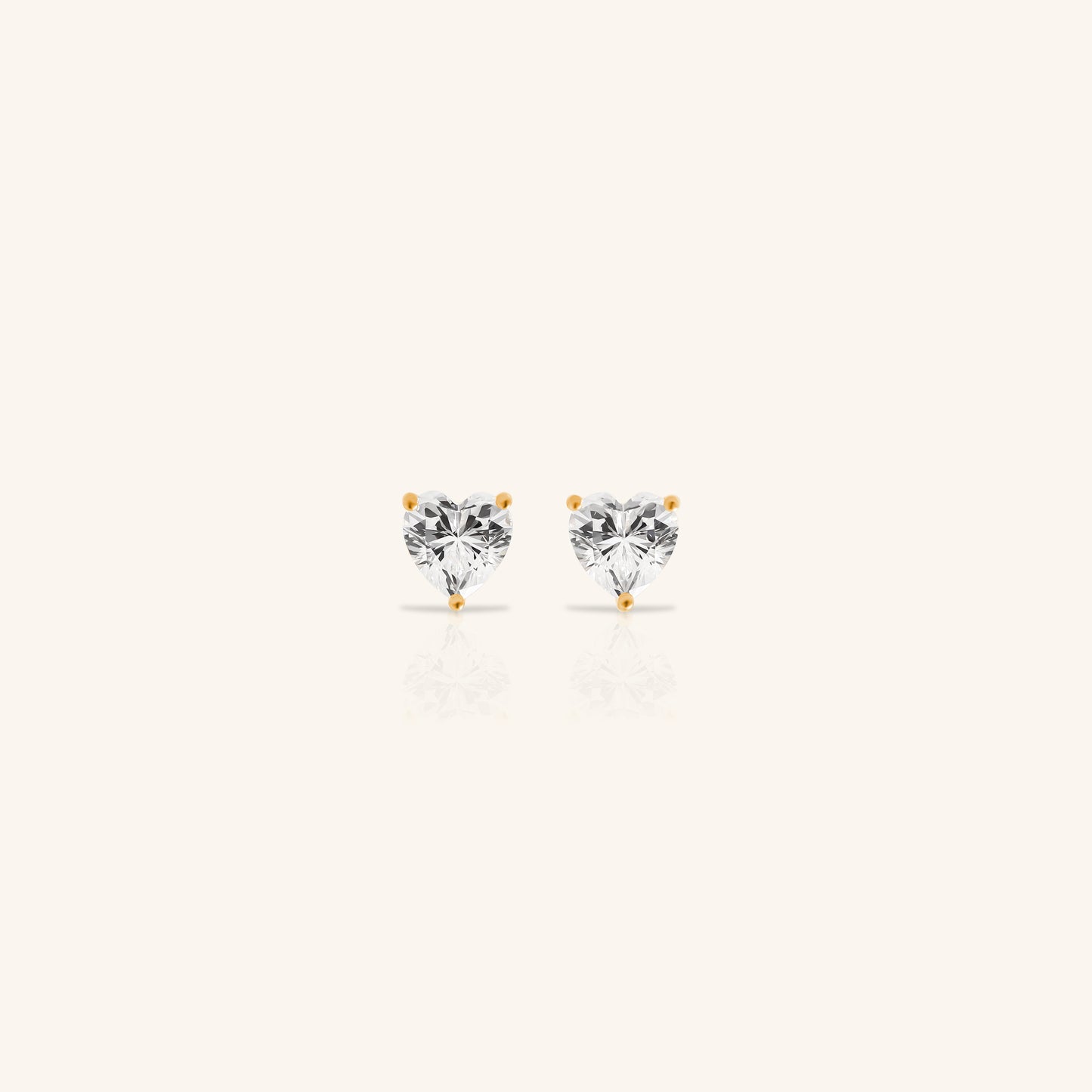 Heart Solitaire Stud