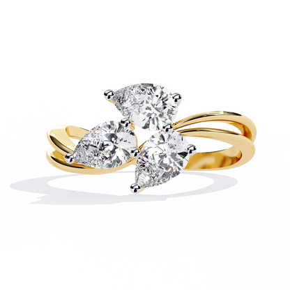 Rivan Pear Ring Lab Grown Diamond