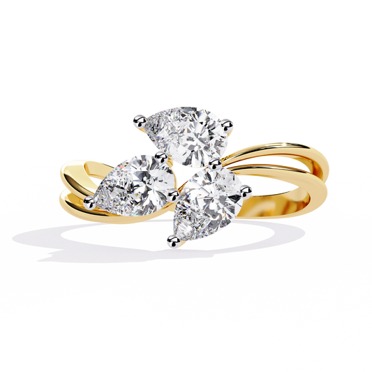 Rivan Pear Ring Lab Grown Diamond