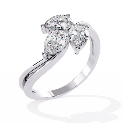 Rivan Pear Ring Lab Grown Diamond