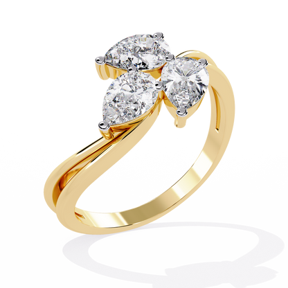 Rivan Pear Ring Lab Grown Diamond