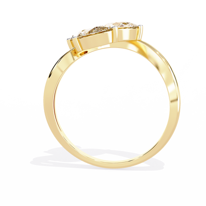 Rivan Pear Ring Lab Grown Diamond