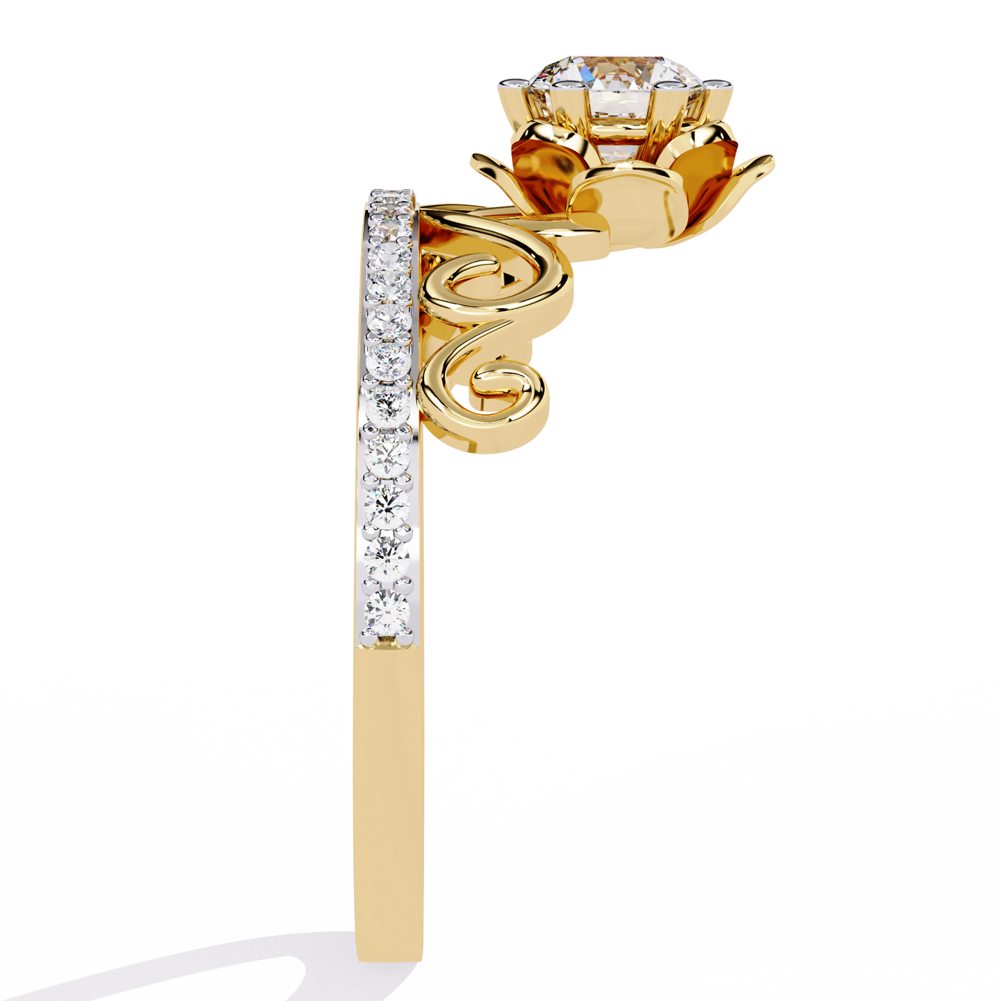 Rosy Ring Lab Grown Diamond