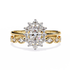 Oval Solitaire Stack Ring Lab Grown Diamond