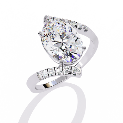 Sira Oval Solitaire Ring Lab Grown Diamond