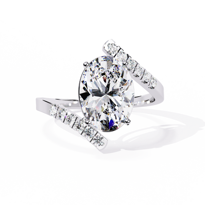 Sira Oval Solitaire Ring Lab Grown Diamond