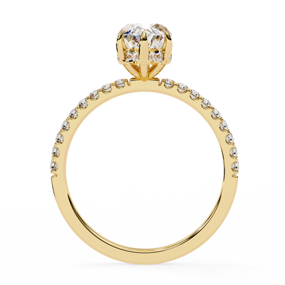 Tira Marquise Solitaire Ring Lab Grown Diamond