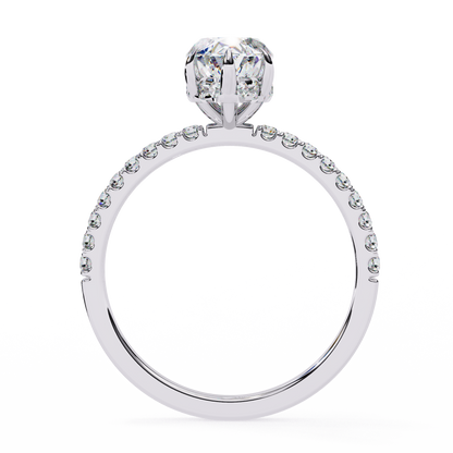 Tira Marquise Solitaire Ring Lab Grown Diamond