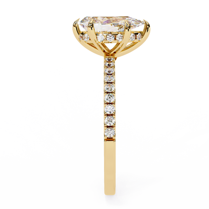 Neya Pear Solitaire Ring Lab Grown Diamond