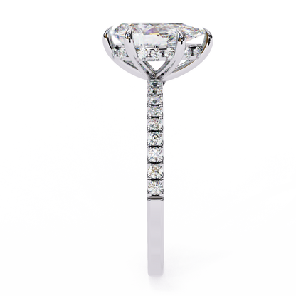 Neya Pear Solitaire Ring Lab Grown Diamond