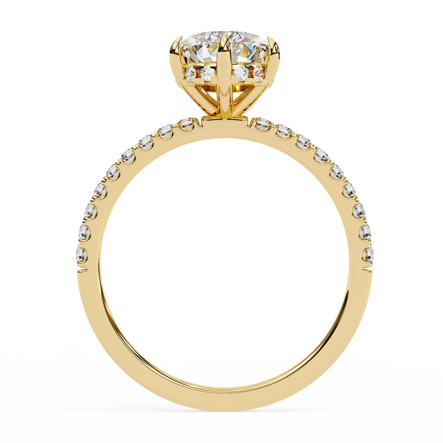 Neya Pear Solitaire Ring Lab Grown Diamond