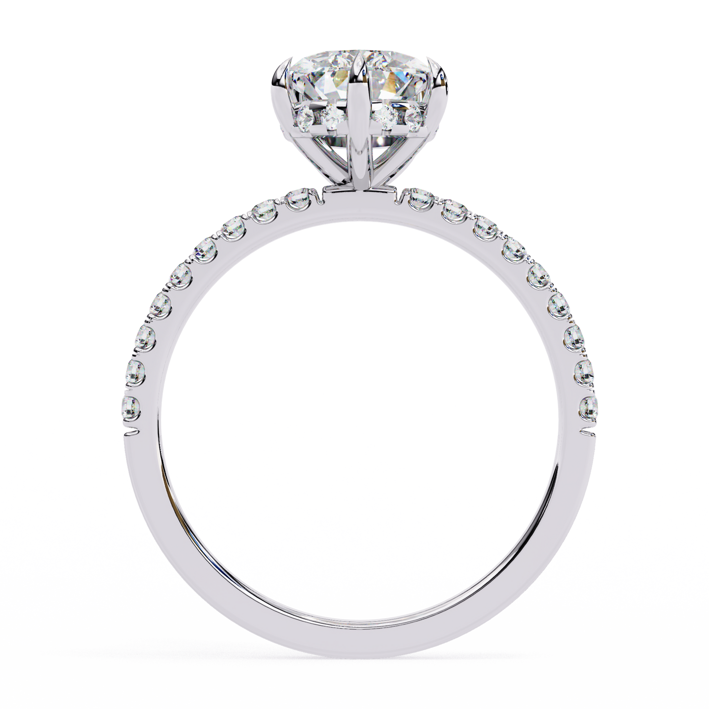 Neya Pear Solitaire Ring Lab Grown Diamond