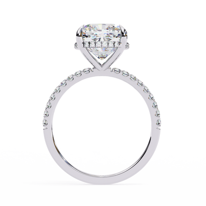 Rina Cushion Solitaire Ring Lab Grown Diamond