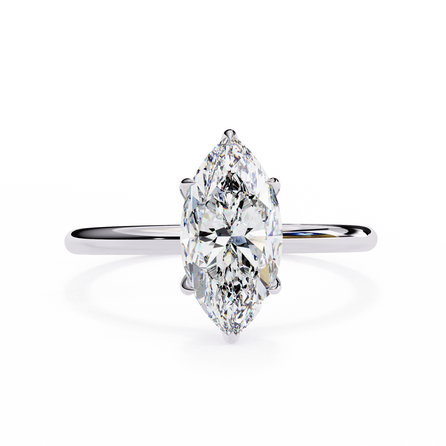 Vanya Marquise Solitaire Ring Lab Grown Diamond