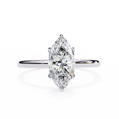 Vanya Marquise Solitaire Ring Lab Grown Diamond
