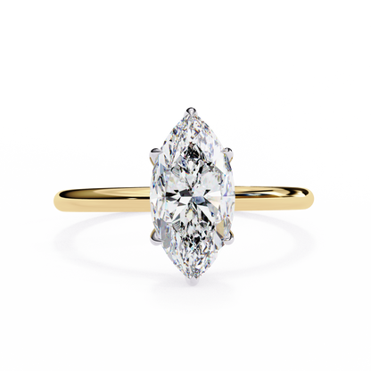 Vanya Marquise Solitaire Ring Lab Grown Diamond