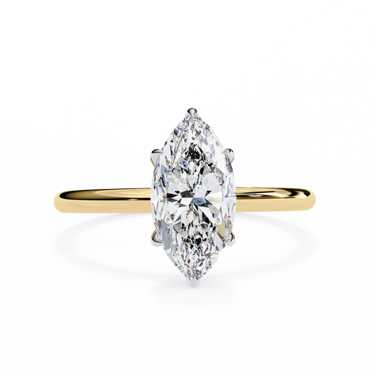 Vanya Marquise Solitaire Ring Lab Grown Diamond