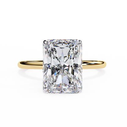 Avni Radiant Solitaire Ring Lab Grown Diamond