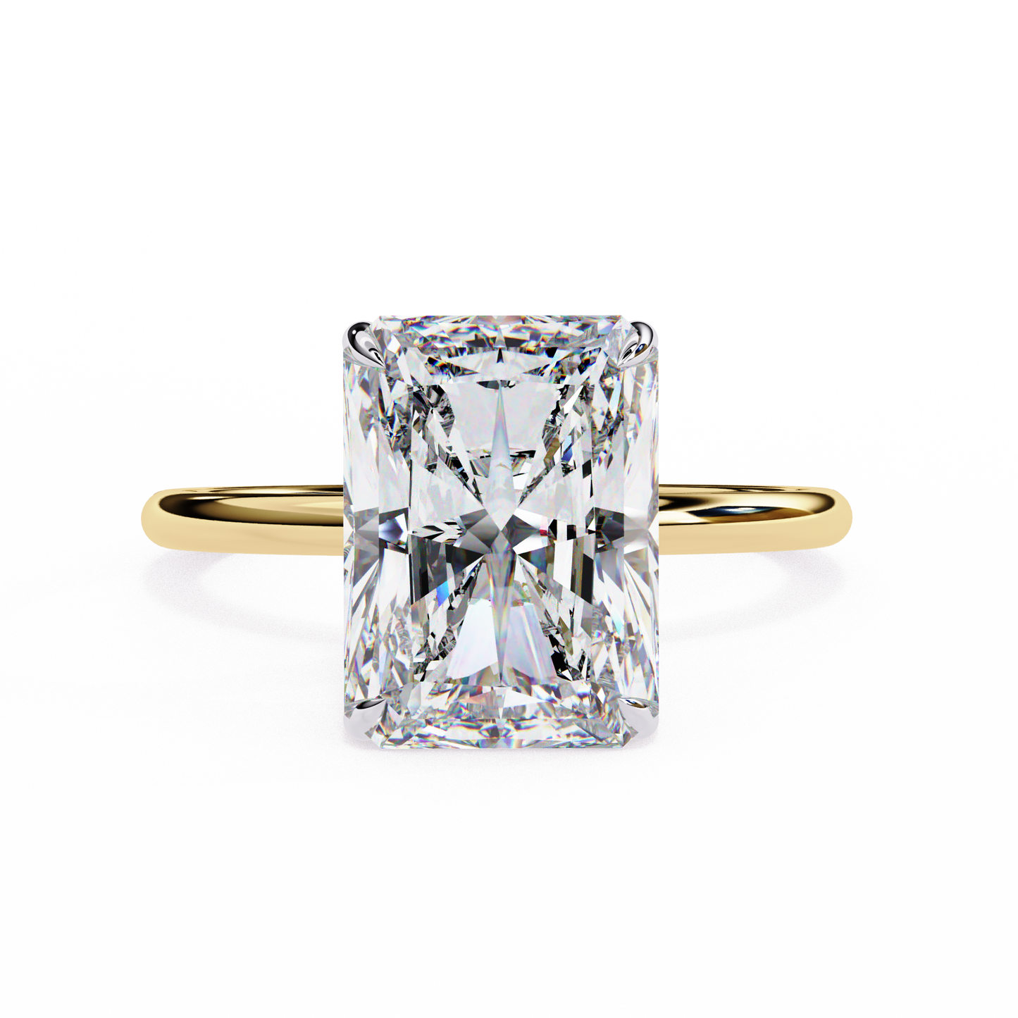 Nayra Radiant Solitaire Ring Lab Grown Diamond