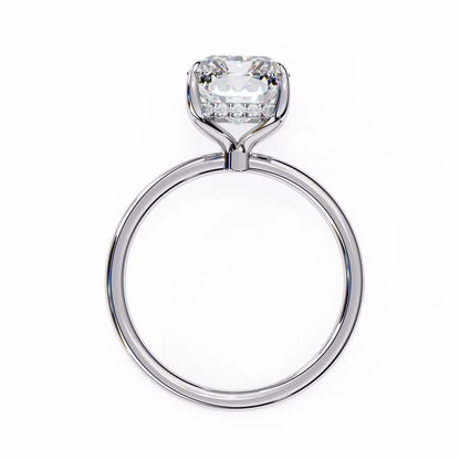 Anira Emerald Solitaire Ring Lab Grown Diamond