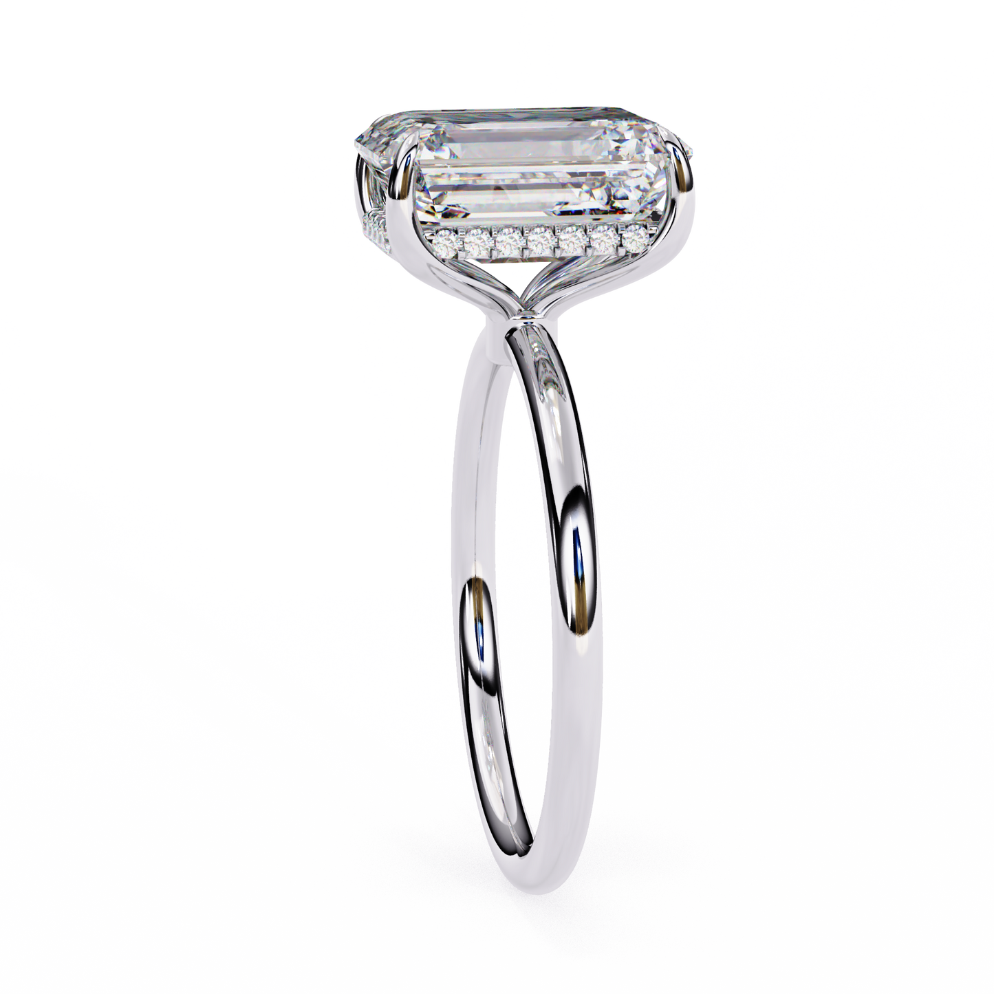 Avni Radiant Solitaire Ring Lab Grown Diamond
