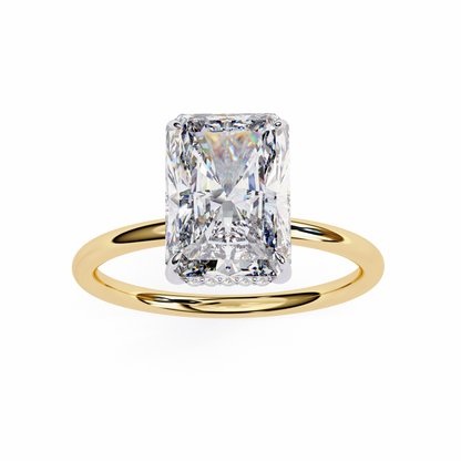 Avni Radiant Solitaire Ring Lab Grown Diamond