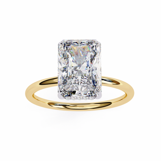 Avni Radiant Solitaire Ring Lab Grown Diamond