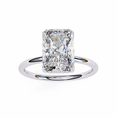 Avni Radiant Solitaire Ring Lab Grown Diamond