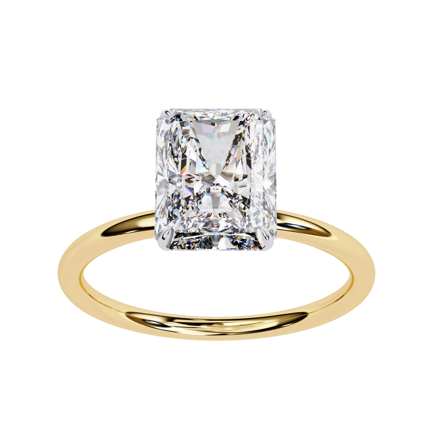Nayra Radiant Solitaire Ring Lab Grown Diamond