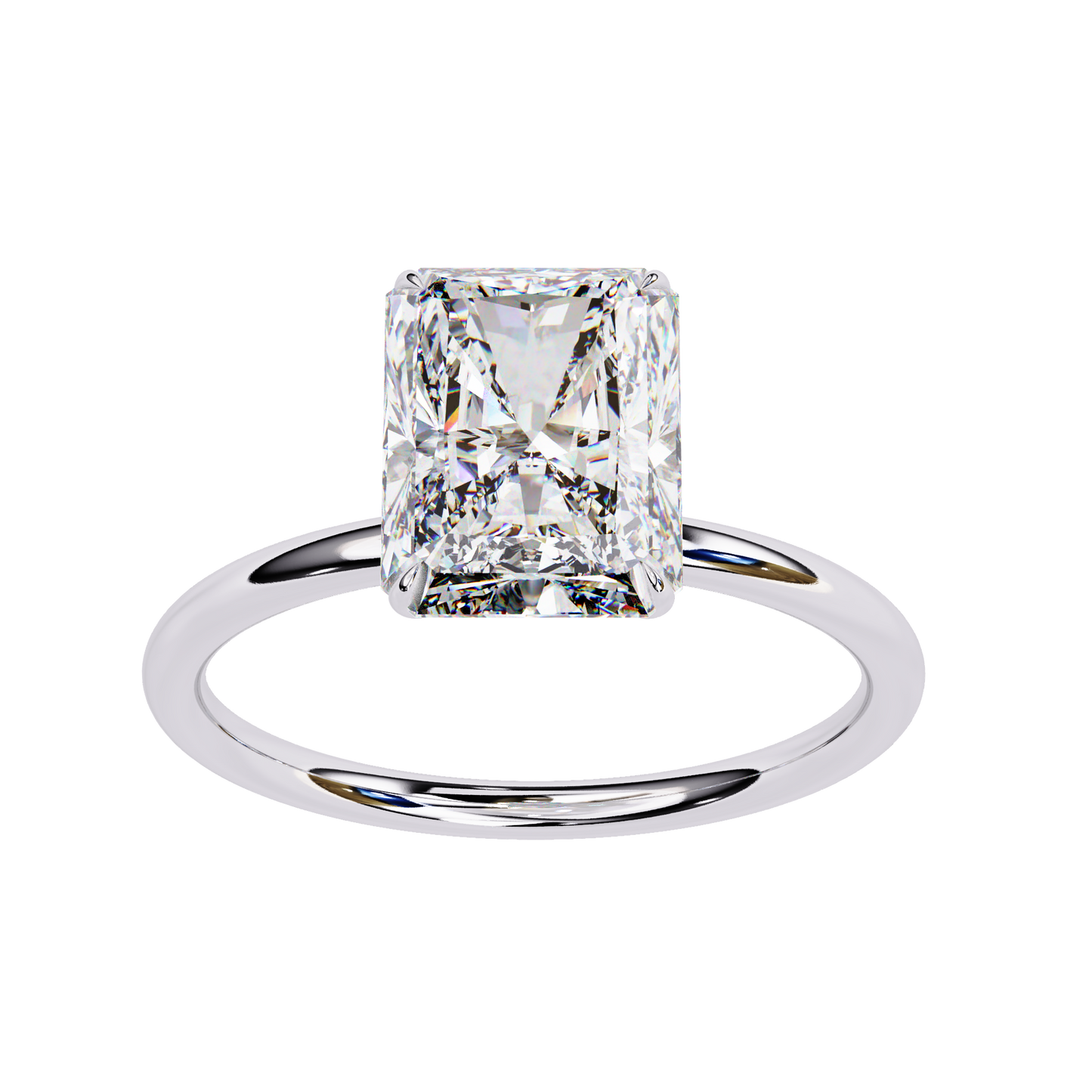 Nayra Radiant Solitaire Ring Lab Grown Diamond