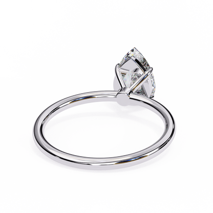 Aashi Pear Solitaire Ring Lab Grown Diamond