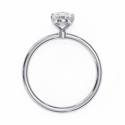 Kavya Oval Solitaire Ring Lab Grown Diamond