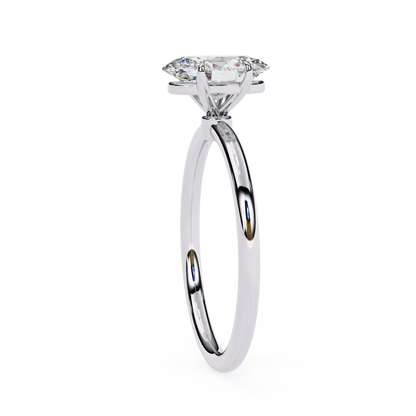 Kavya Oval Solitaire Ring Lab Grown Diamond