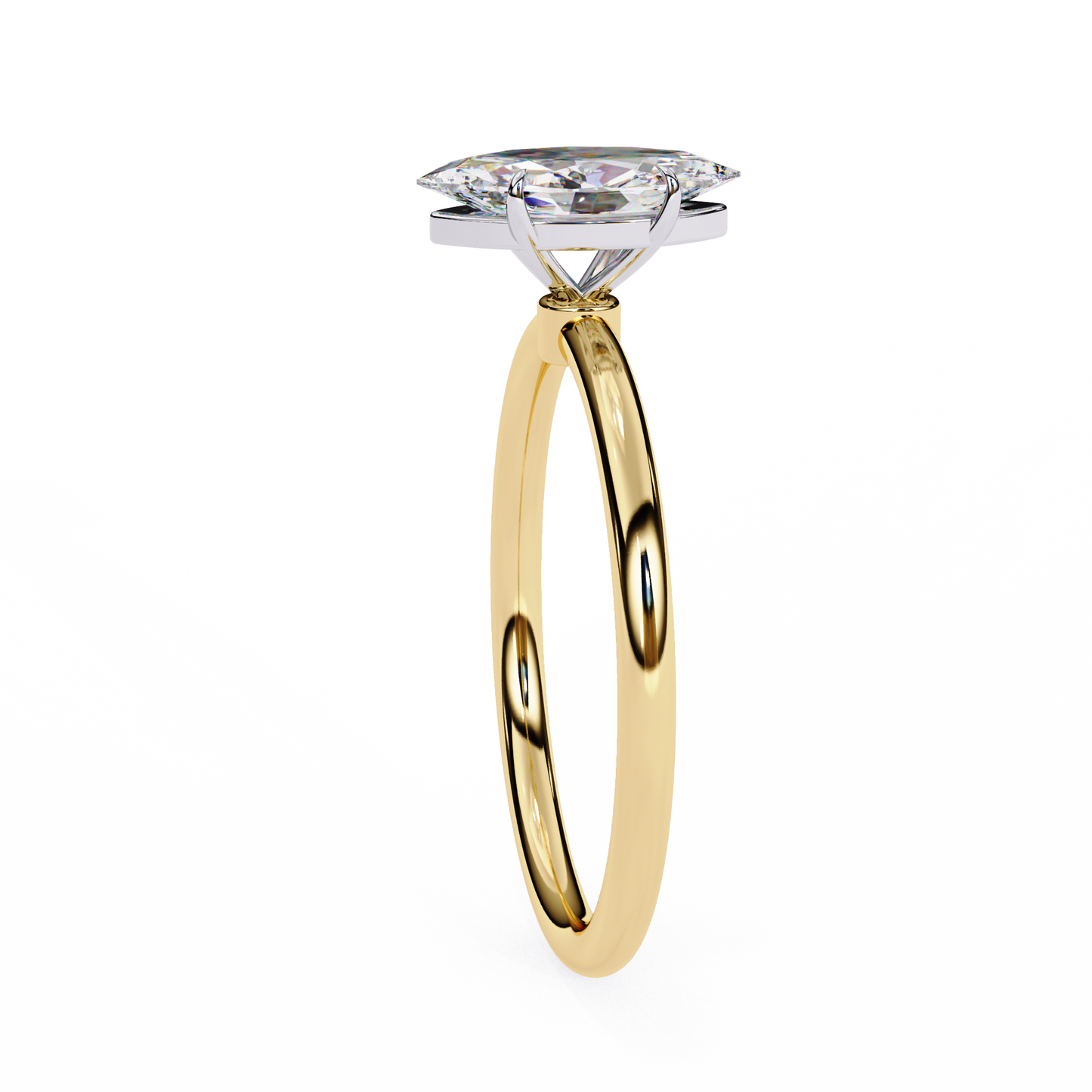 Vanya Marquise Solitaire Ring Lab Grown Diamond