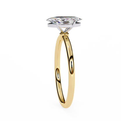 Vanya Marquise Solitaire Ring Lab Grown Diamond