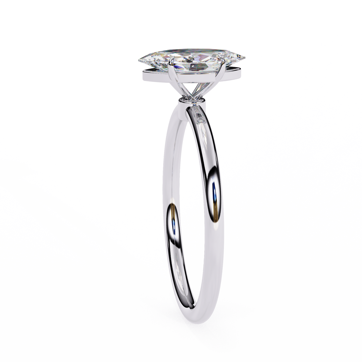Vanya Marquise Solitaire Ring Lab Grown Diamond