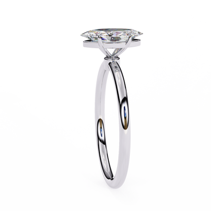 Vanya Marquise Solitaire Ring Lab Grown Diamond