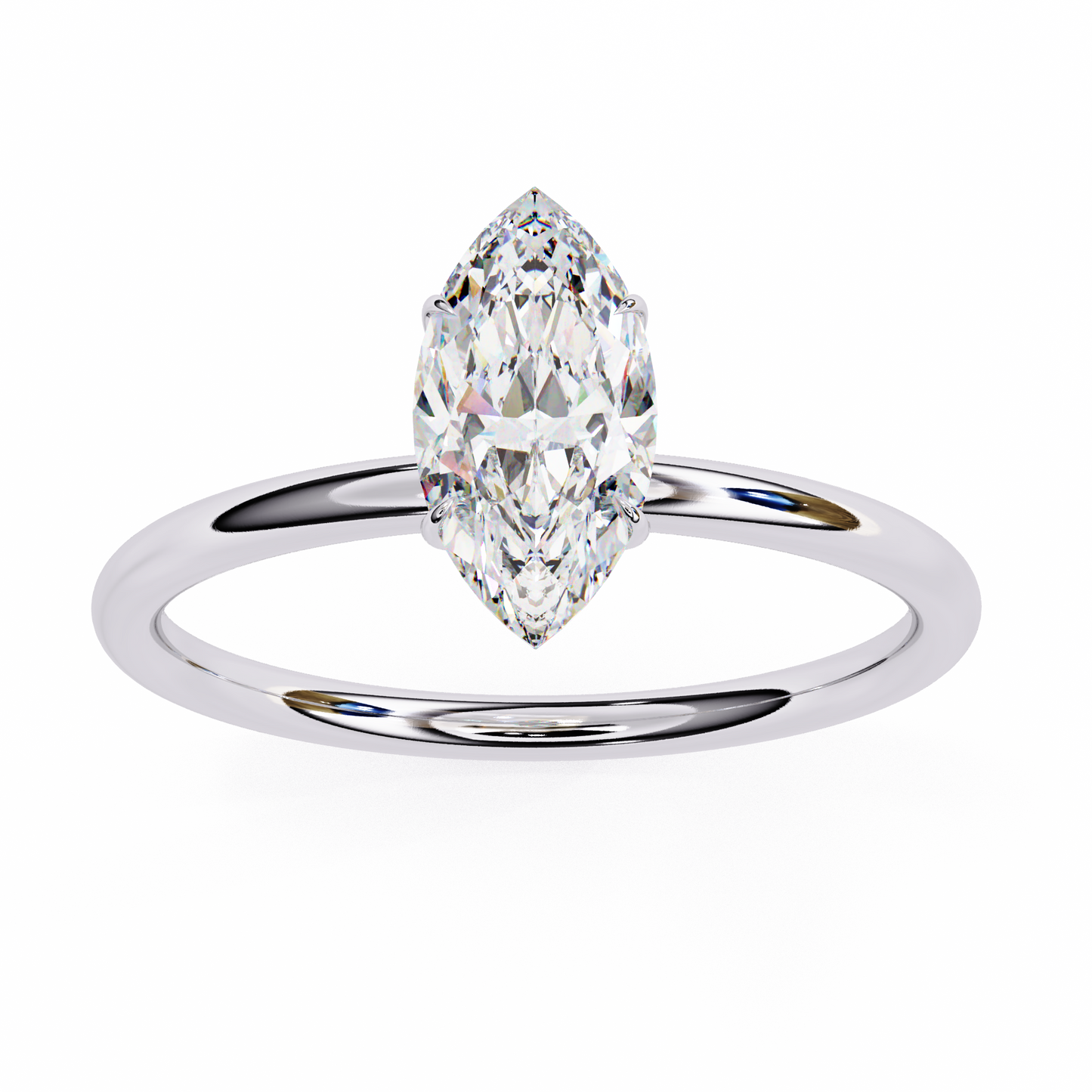 Vanya Marquise Solitaire Ring Lab Grown Diamond
