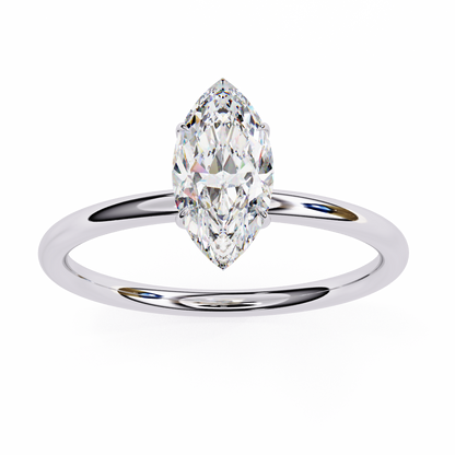 Vanya Marquise Solitaire Ring Lab Grown Diamond