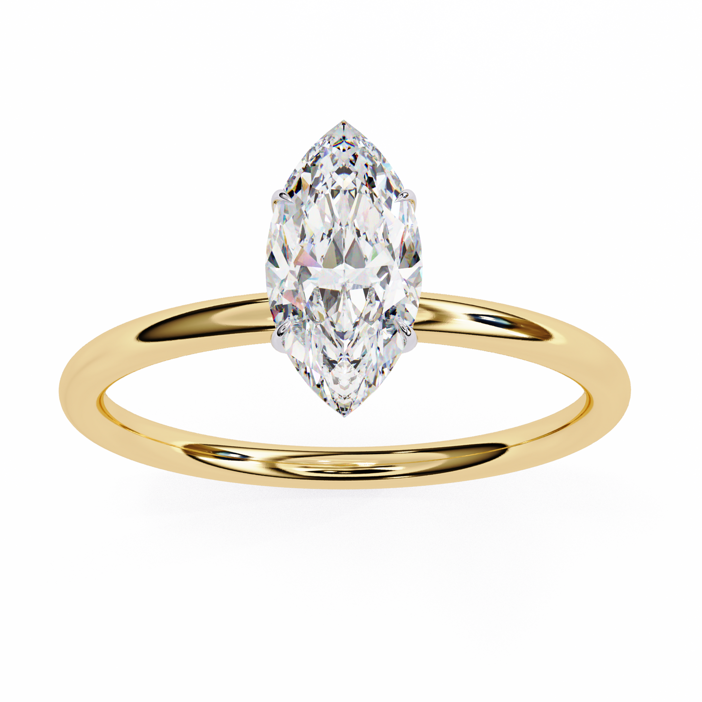 Vanya Marquise Solitaire Ring Lab Grown Diamond