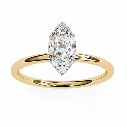 Vanya Marquise Solitaire Ring Lab Grown Diamond